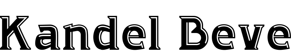 Kandel Bevel cкачати шрифт безкоштовно